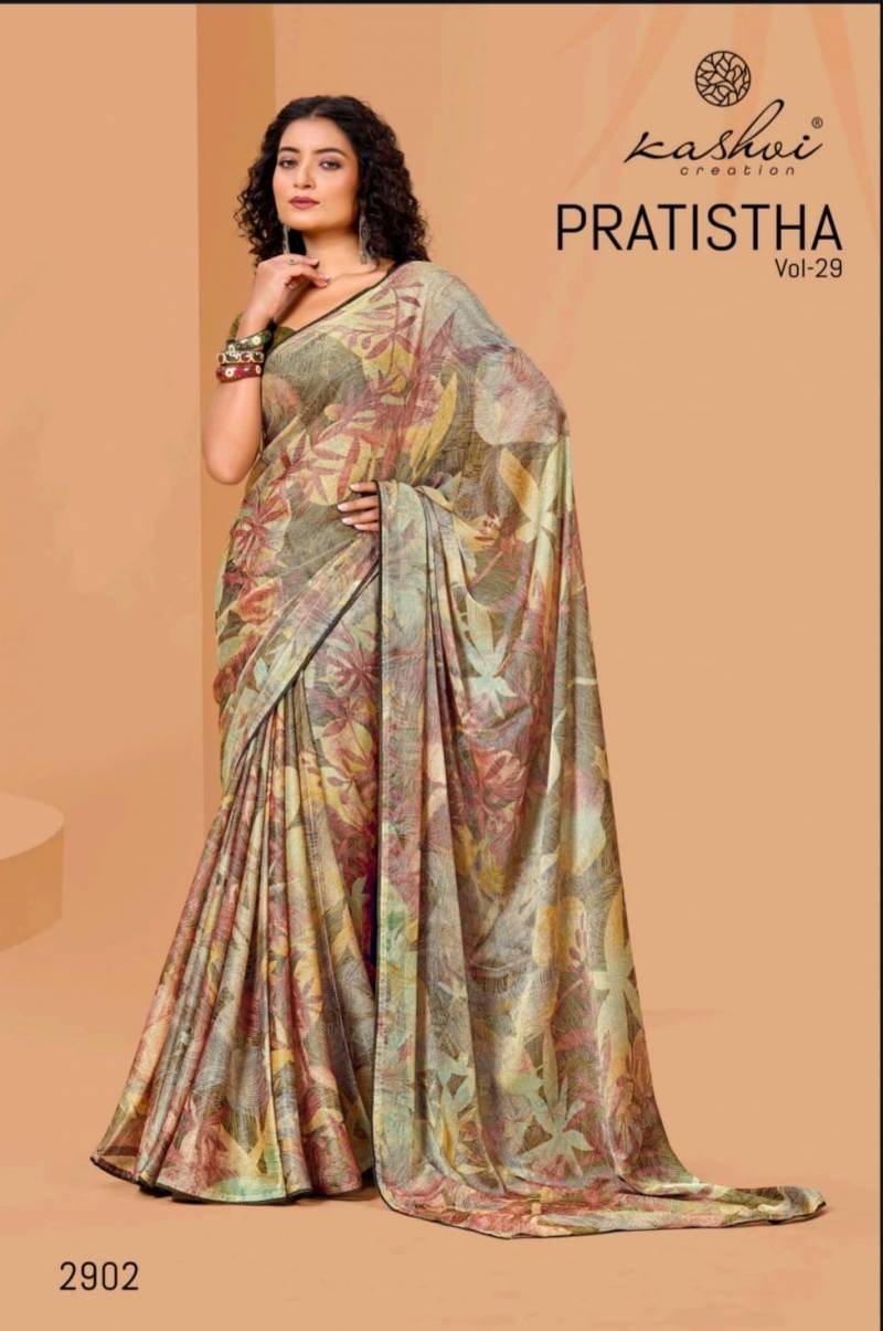 Kashvi Pratistha Vol 29 Brasso Printed Saree Collection