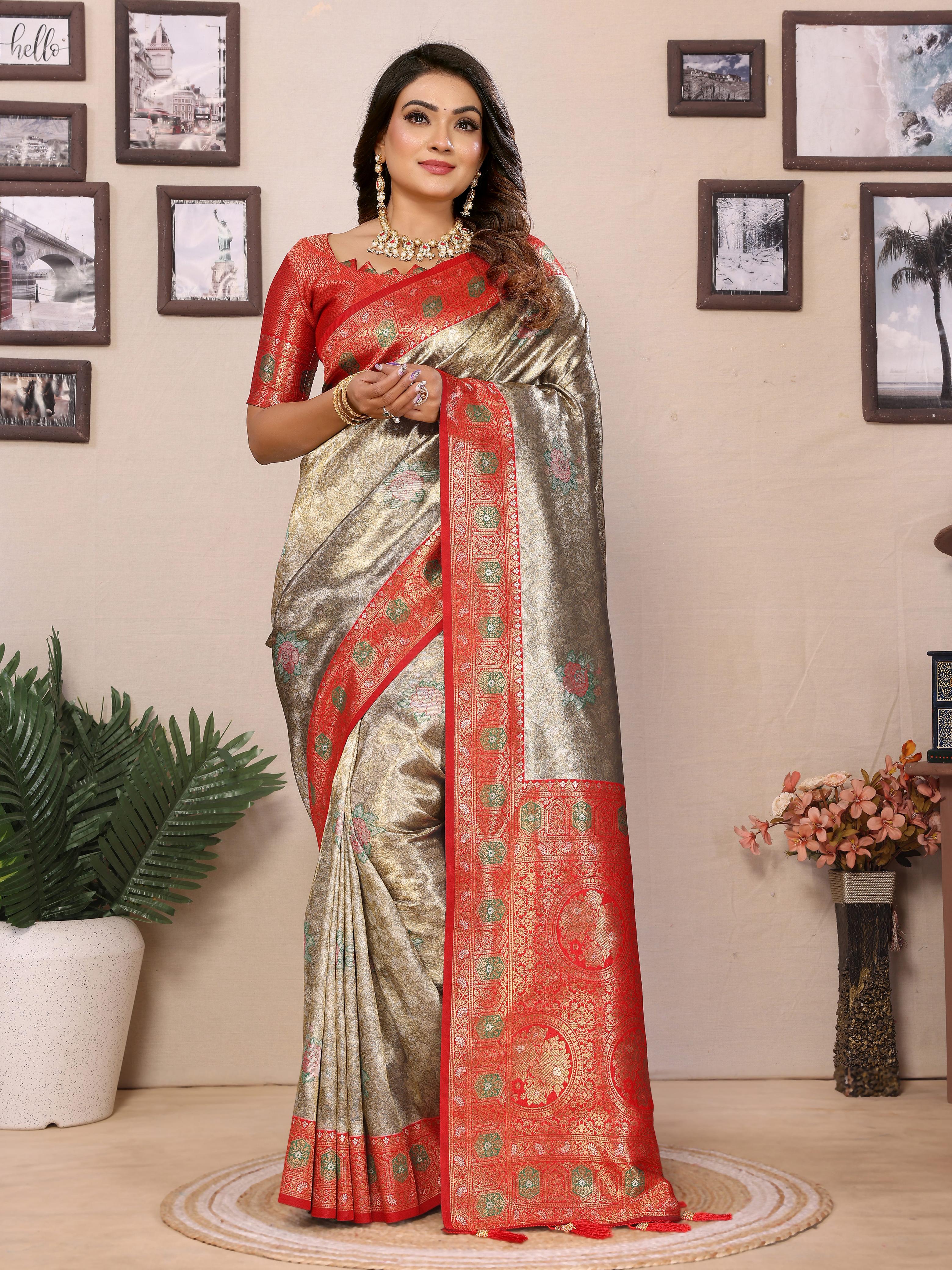 Lekha VC Saroz Pure Banarasi Tissue Silk Saree Collection