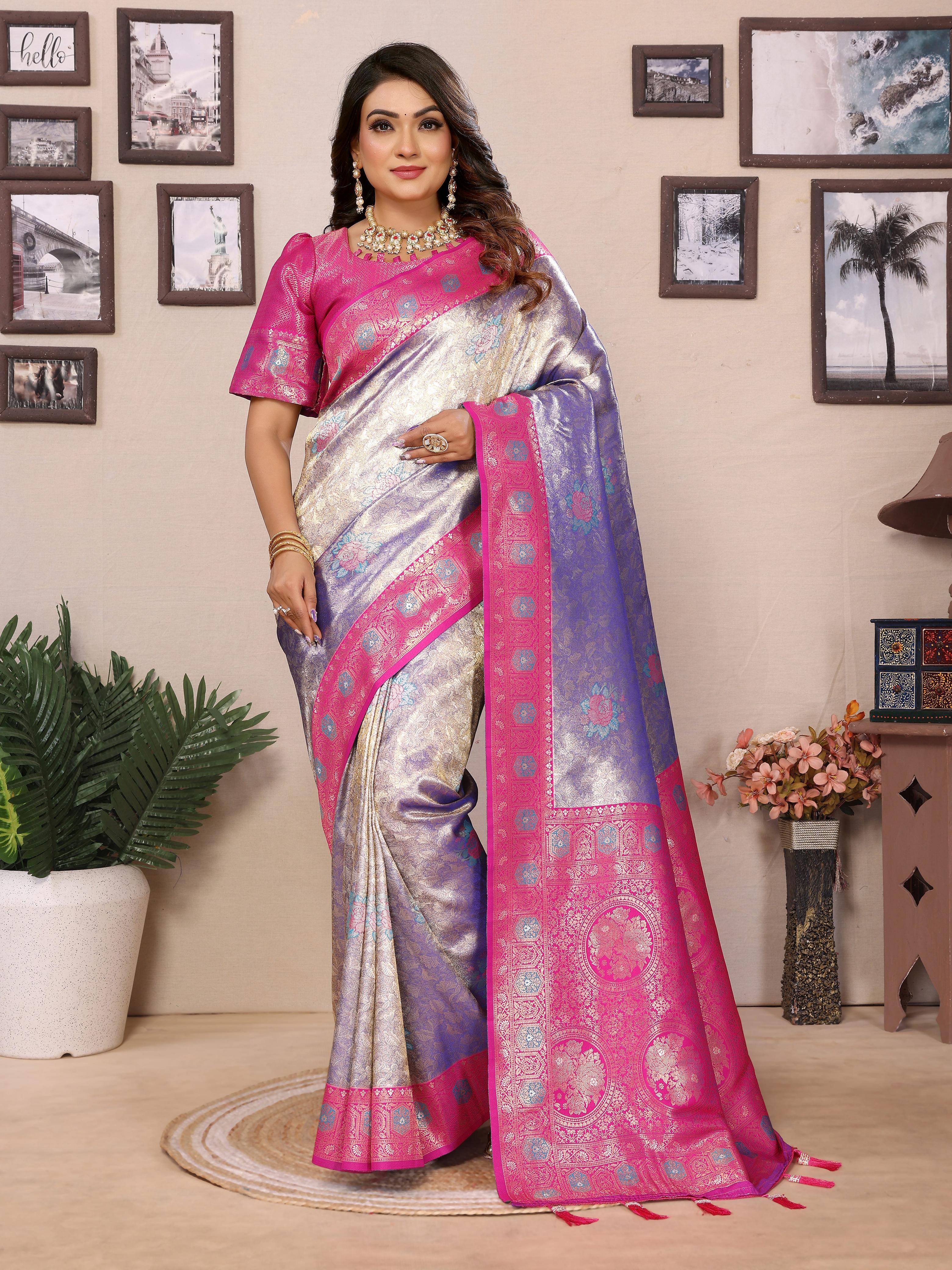 Lekha VC Saroz Pure Banarasi Tissue Silk Saree Collection