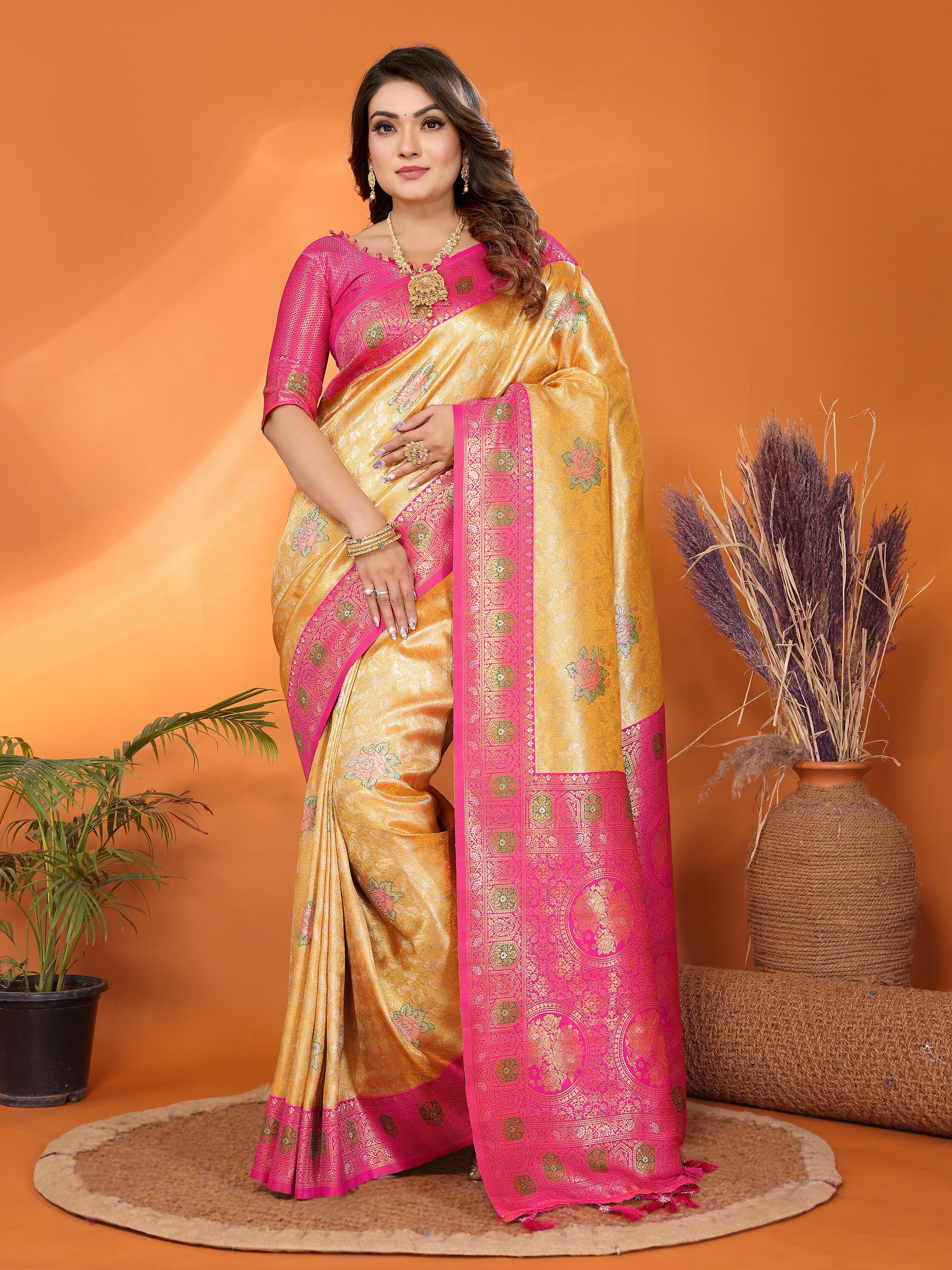 Lekha VC Saroz Pure Banarasi Tissue Silk Saree Collection