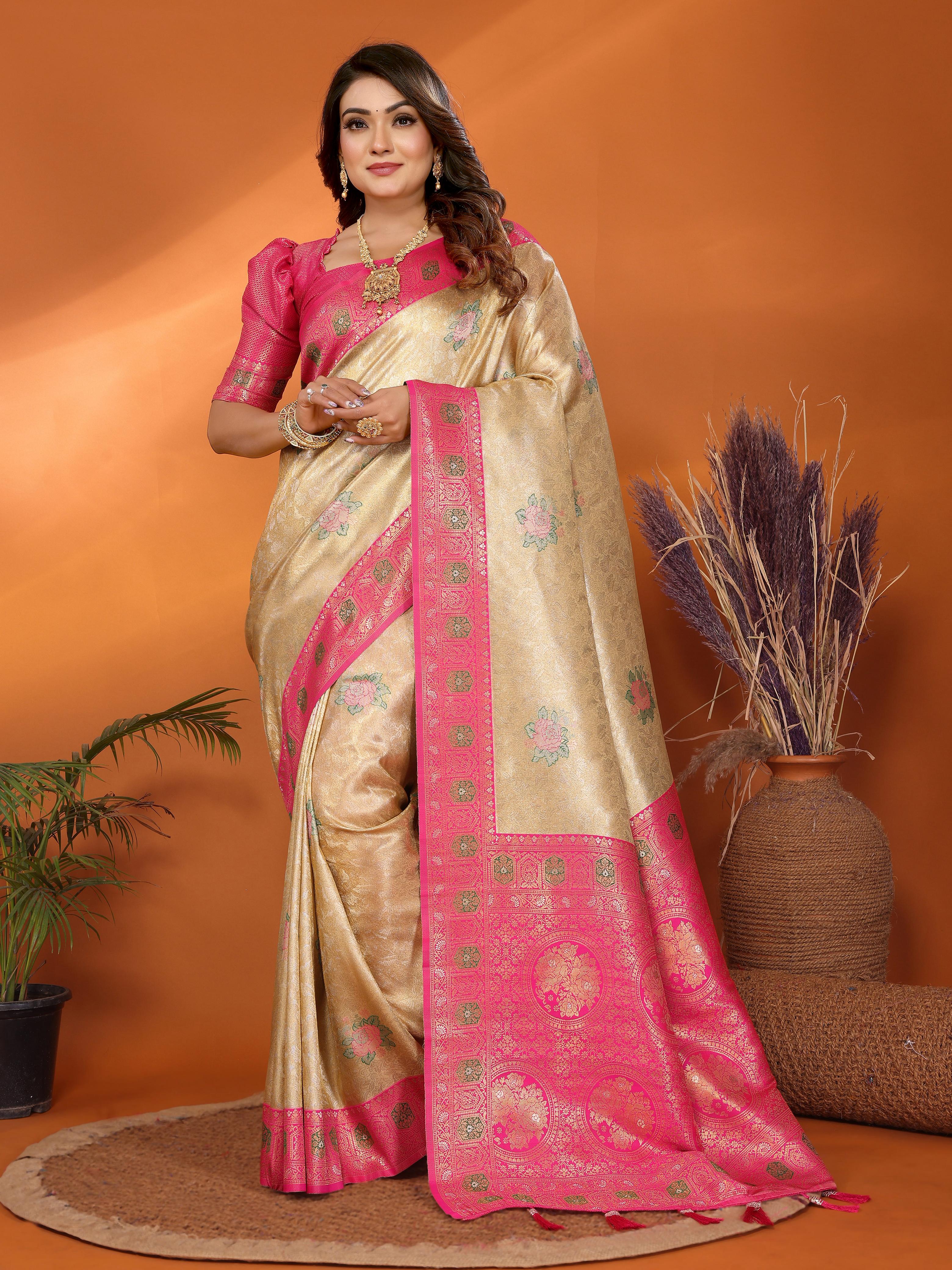 Lekha VC Saroz Pure Banarasi Tissue Silk Saree Collection