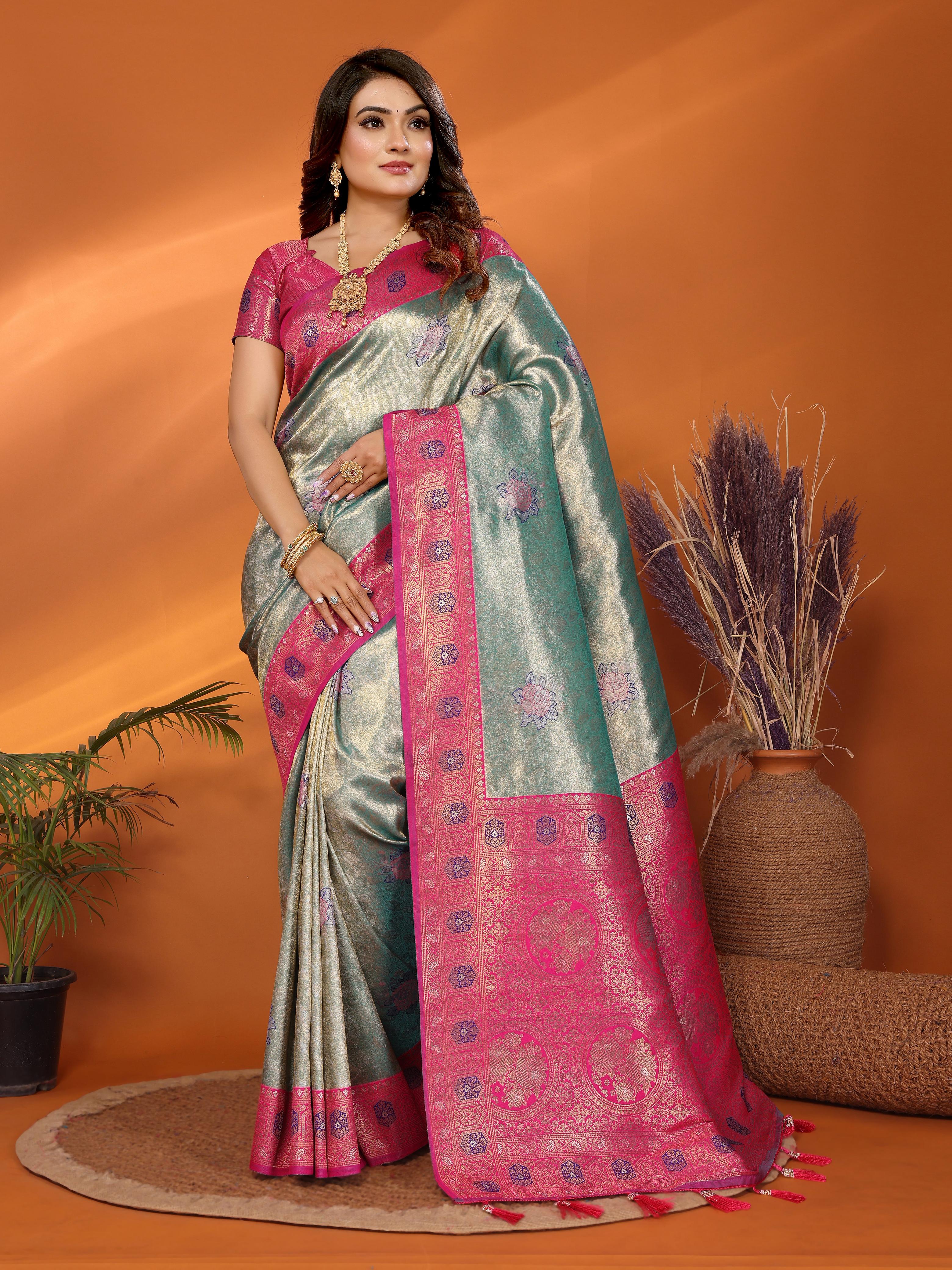 Lekha VC Saroz Pure Banarasi Tissue Silk Saree Collection