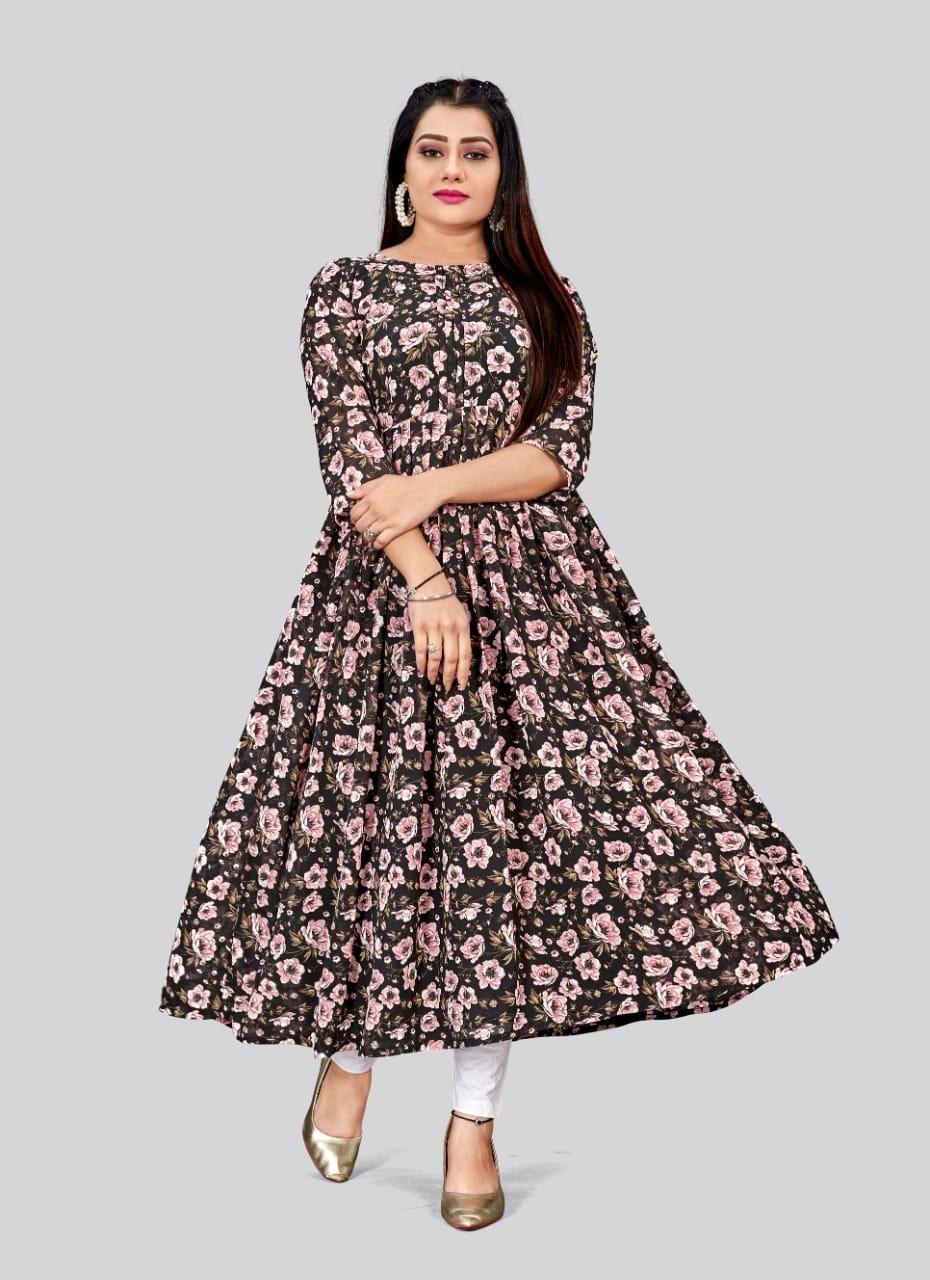 Moksh Kashish Georgette Printed Kurti Collection