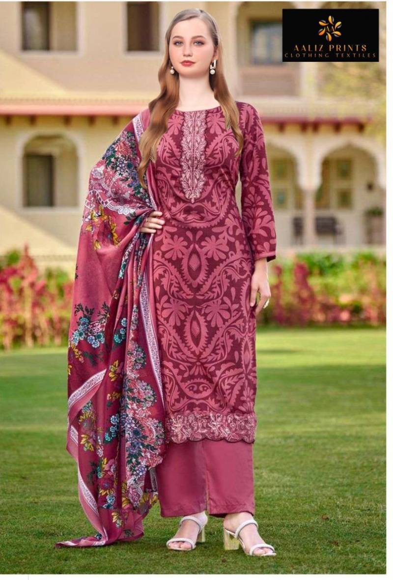 Aaliz Adan Libas Patch Vol 1 Cotton Digital Printed Dress Material