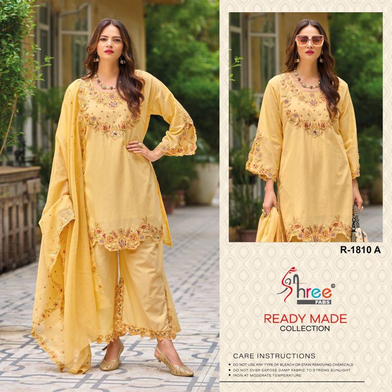 Shree R 1810 Cambric Cotton Ready Made Pakistani Salwar Suits
