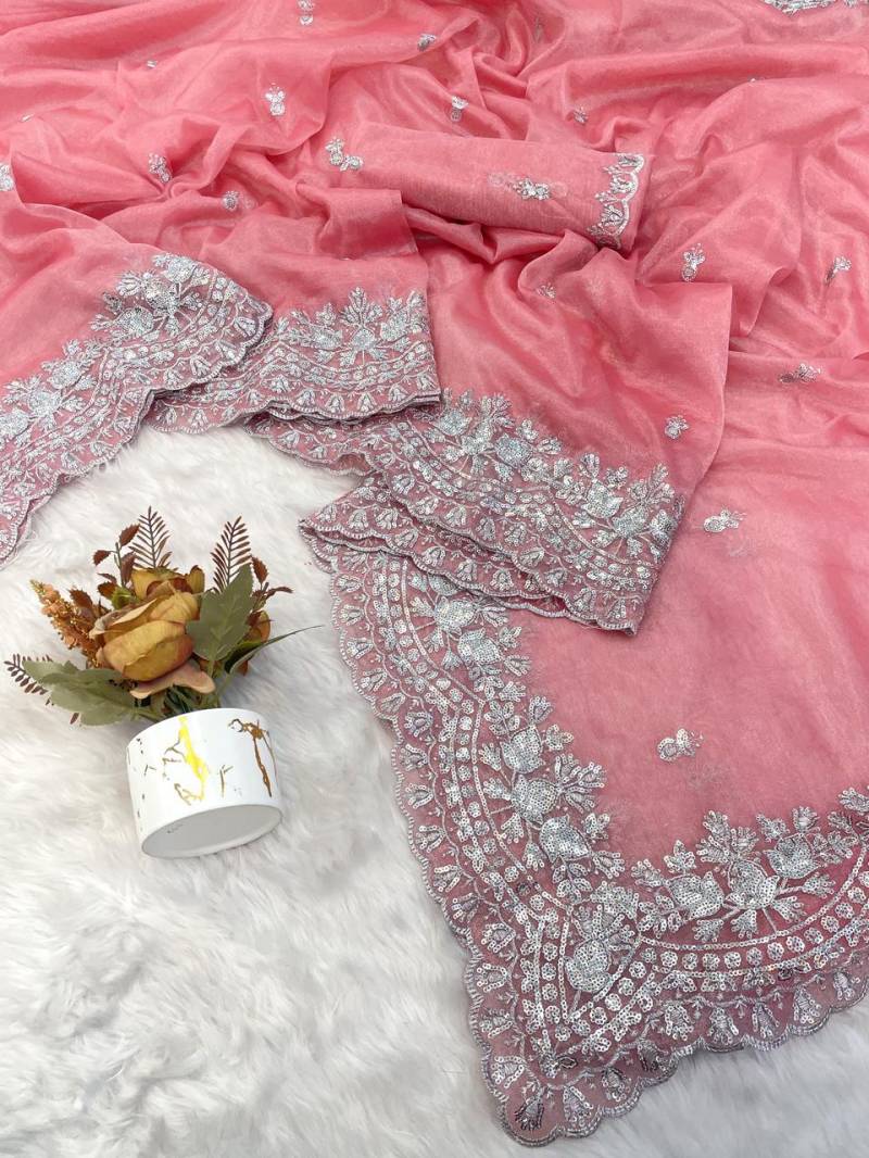 Vt 741 T Soft Embroidery Festive Wear Saree Collection
