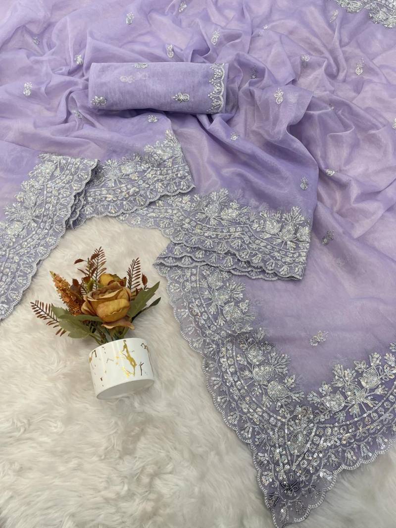 Vt 741 T Soft Embroidery Festive Wear Saree Collection