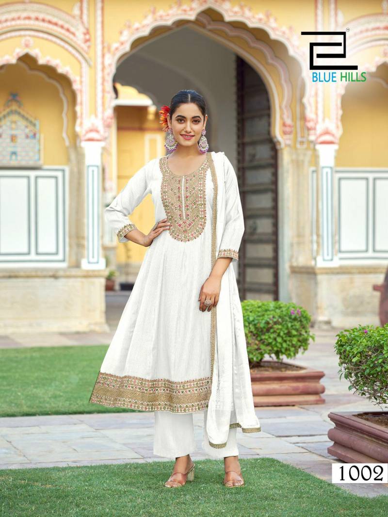 Blue Hills Mumtaz Rayon Dobby Readymade Collection