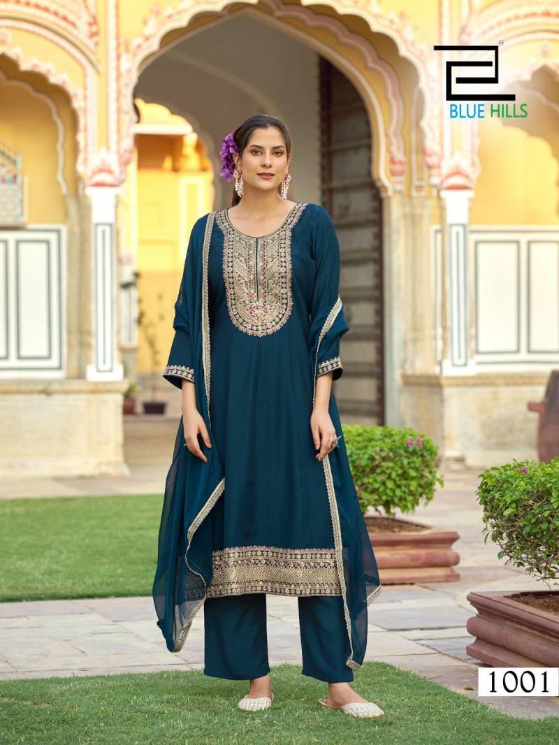 Blue Hills Mumtaz Rayon Dobby Readymade Collection