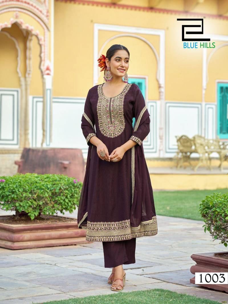 Blue Hills Mumtaz Rayon Dobby Readymade Collection