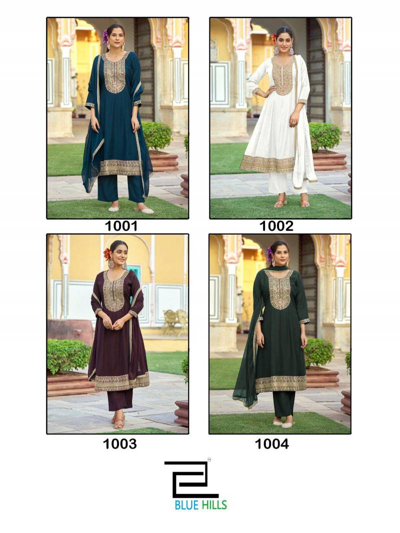 Blue Hills Mumtaz Rayon Dobby Readymade Collection