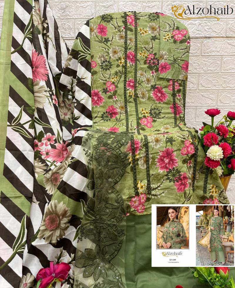Alzohaib Az 1288 And 1289 Cotton Dupatta Pakistani Suits
