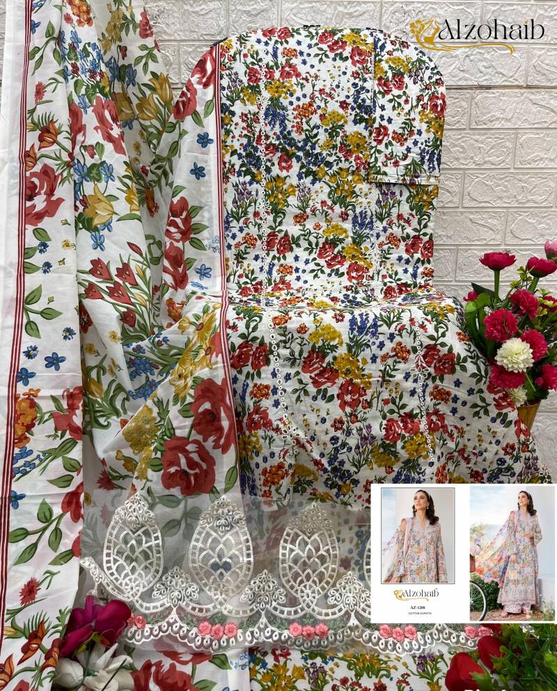 Alzohaib Az 1288 And 1289 Cotton Dupatta Pakistani Suits
