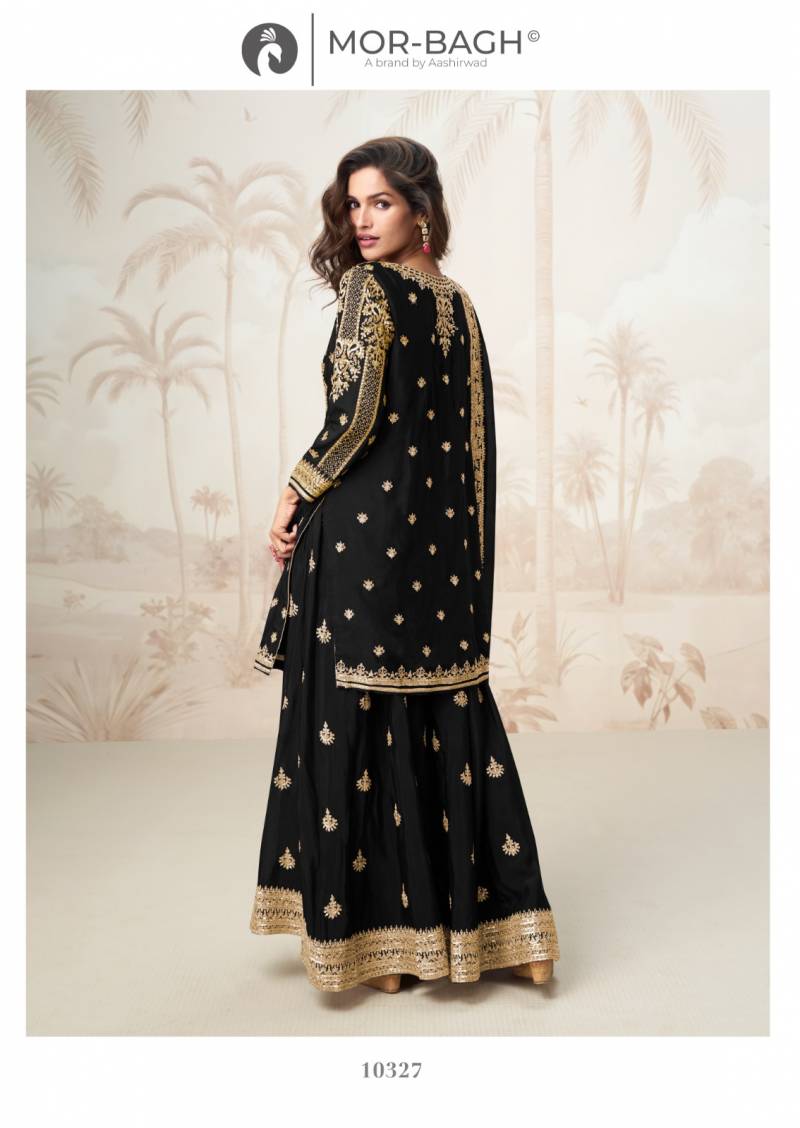 Aashirwad Mor Bagh Mumtaz Chinon Silk Salwar Kameez