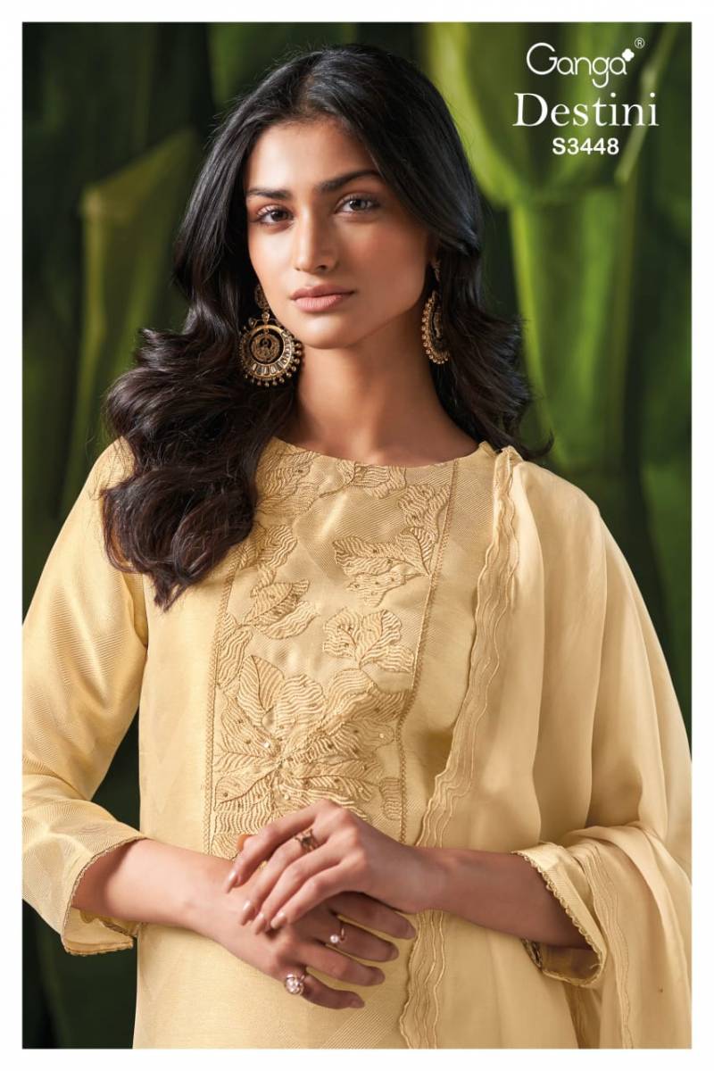 Ganga Destini Bemberg Silk Jacquard Salwar Kameez