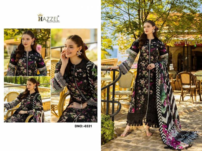 Hazzel Maria B Kirdar Vol 1 Cotton Dupatta Embroidered Pakistani Suit