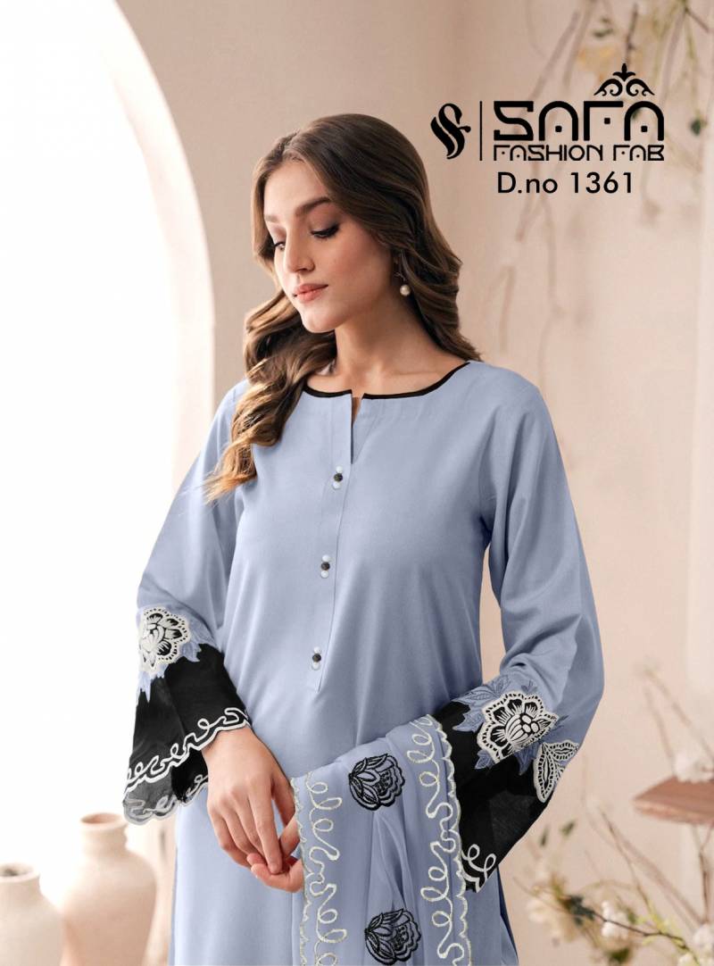 Safa Fashion Fab 1361 Georgette Pakistani Ready Made Suit