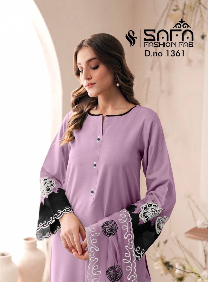 Safa Fashion Fab 1361 Georgette Pakistani Ready Made Suit