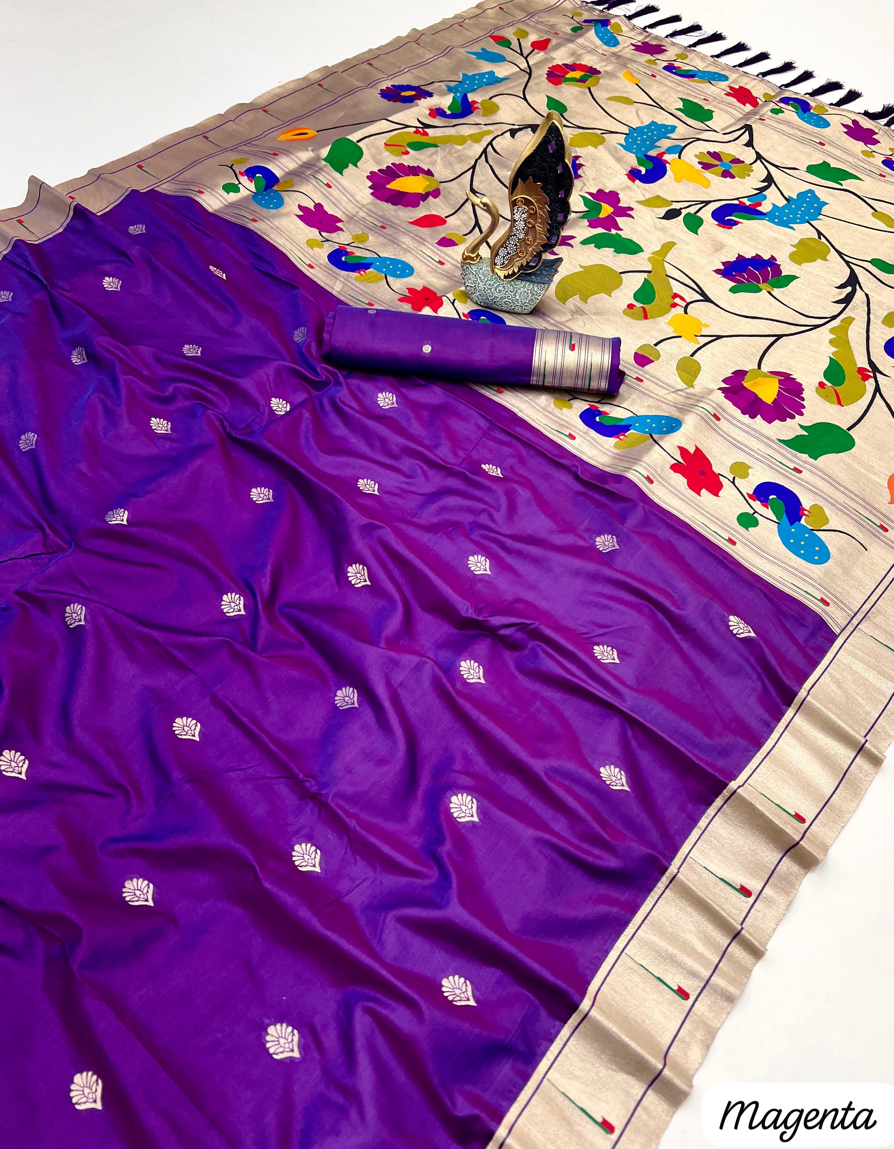 Lekha MN Karma Paithani Vol 2 Paithani Silk Zari And Meenakari Saree Collection