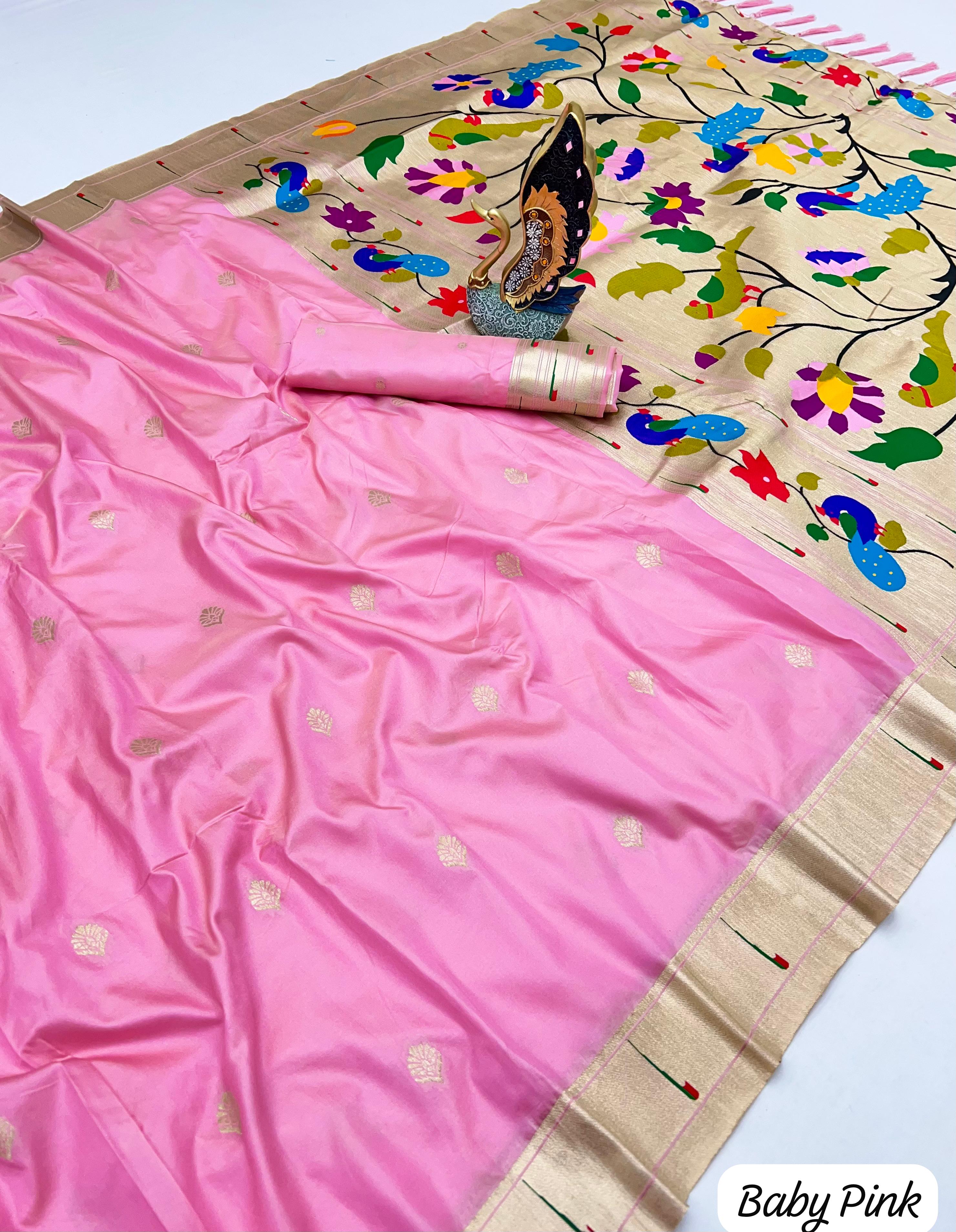 Lekha MN Karma Paithani Vol 2 Paithani Silk Zari And Meenakari Saree Collection