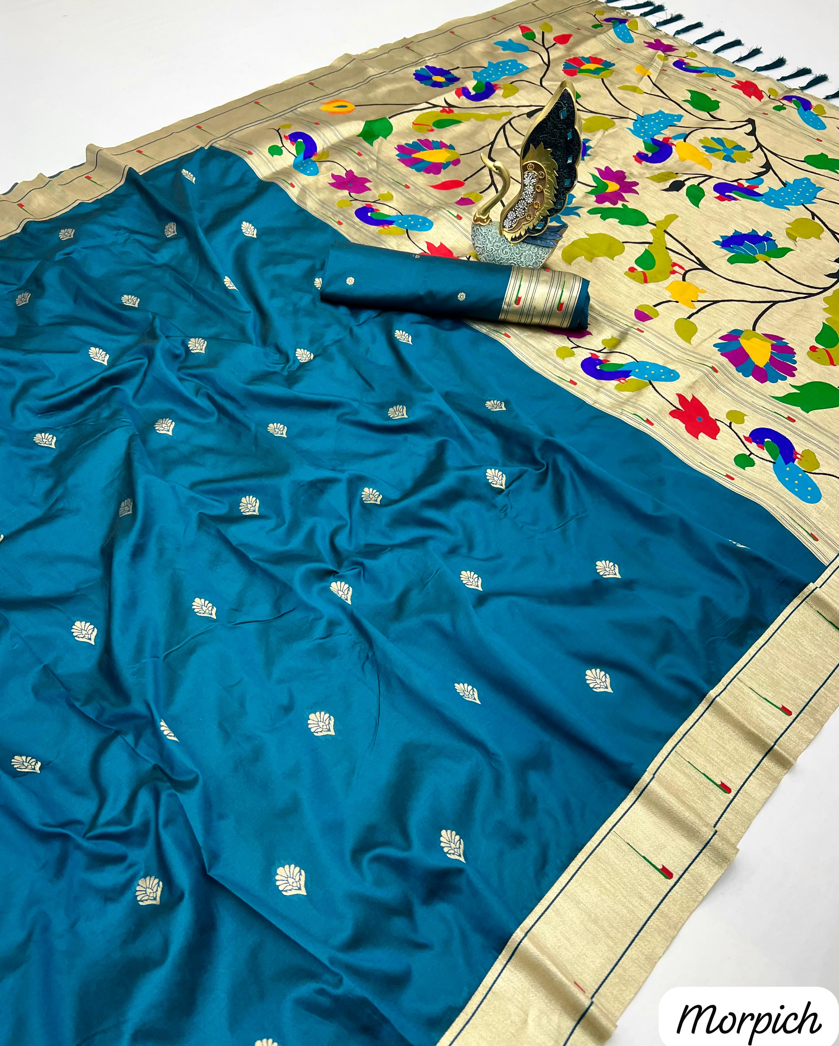 Lekha MN Karma Paithani Vol 2 Paithani Silk Zari And Meenakari Saree Collection