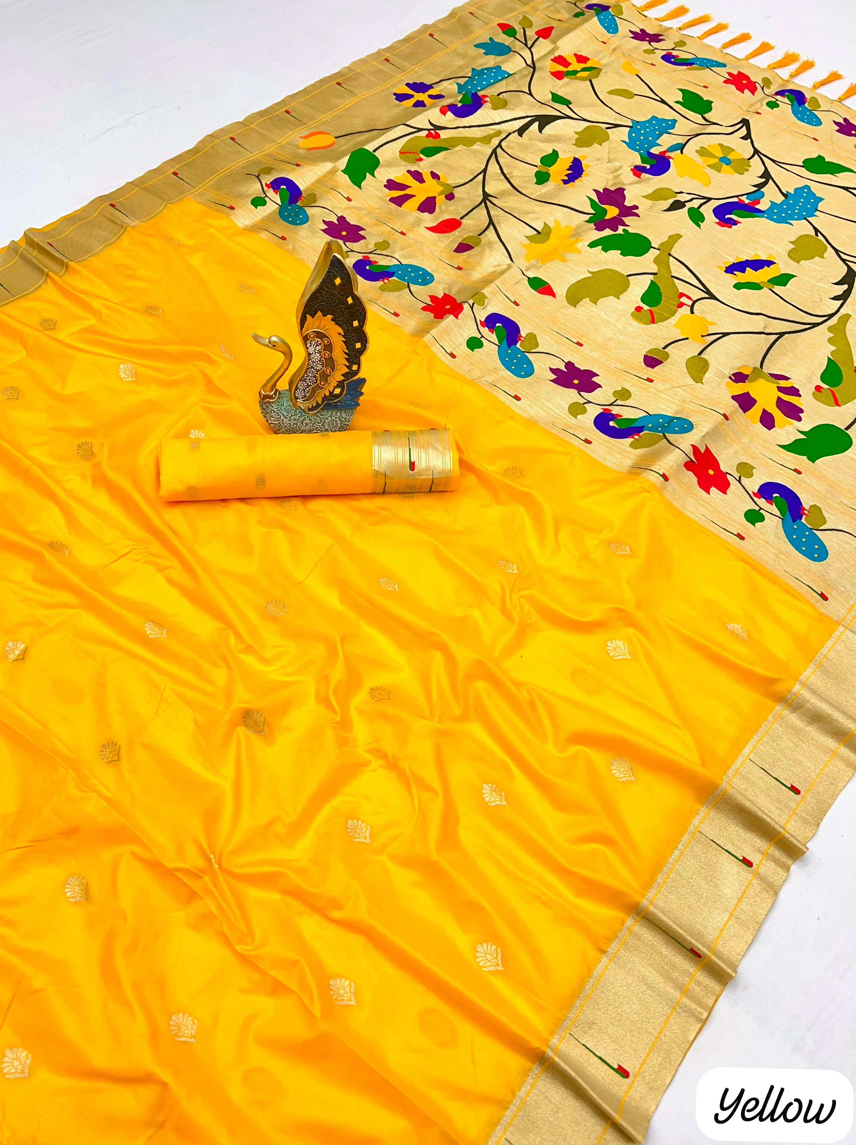 Lekha MN Karma Paithani Vol 2 Paithani Silk Zari And Meenakari Saree Collection