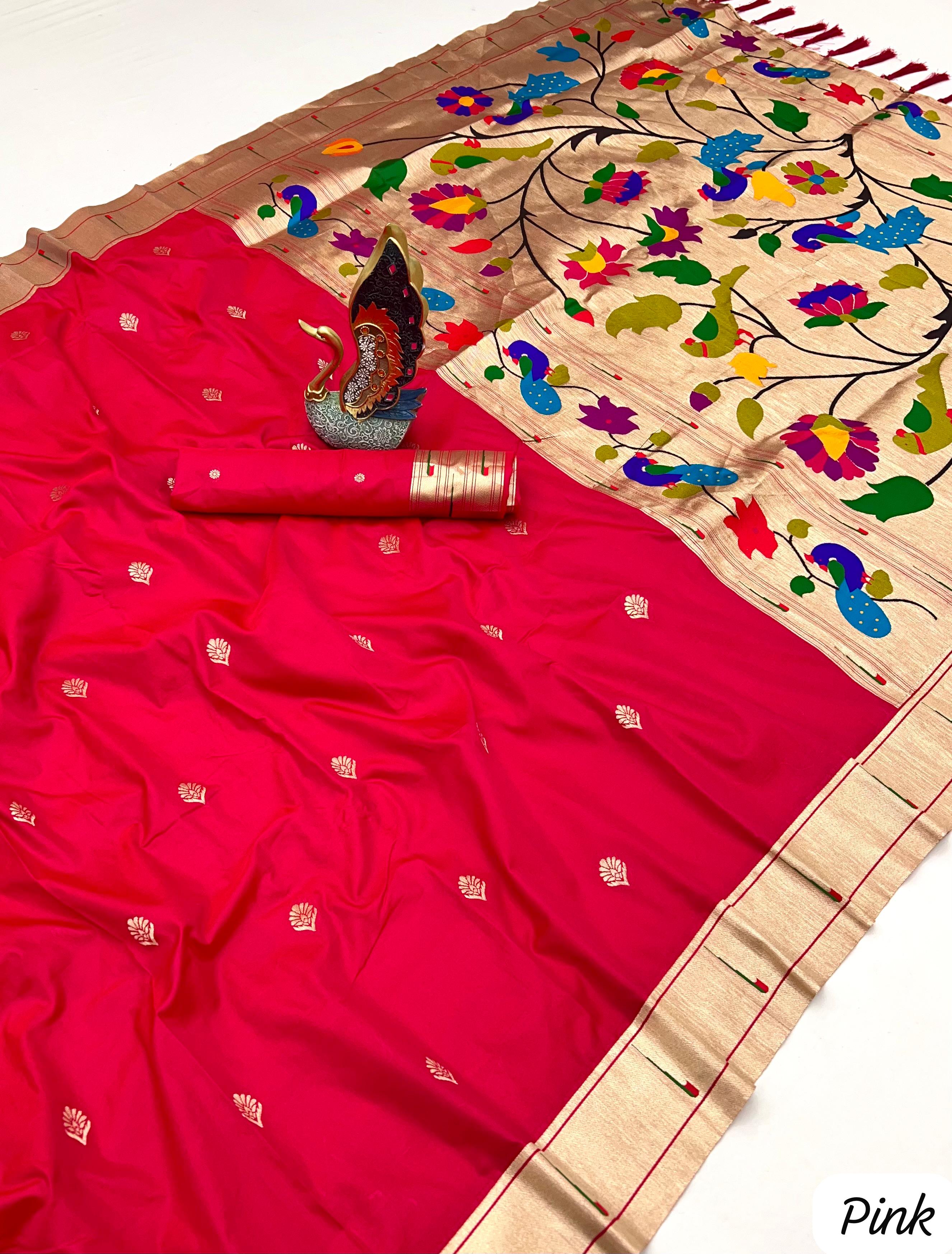 Lekha MN Karma Paithani Vol 2 Paithani Silk Zari And Meenakari Saree Collection