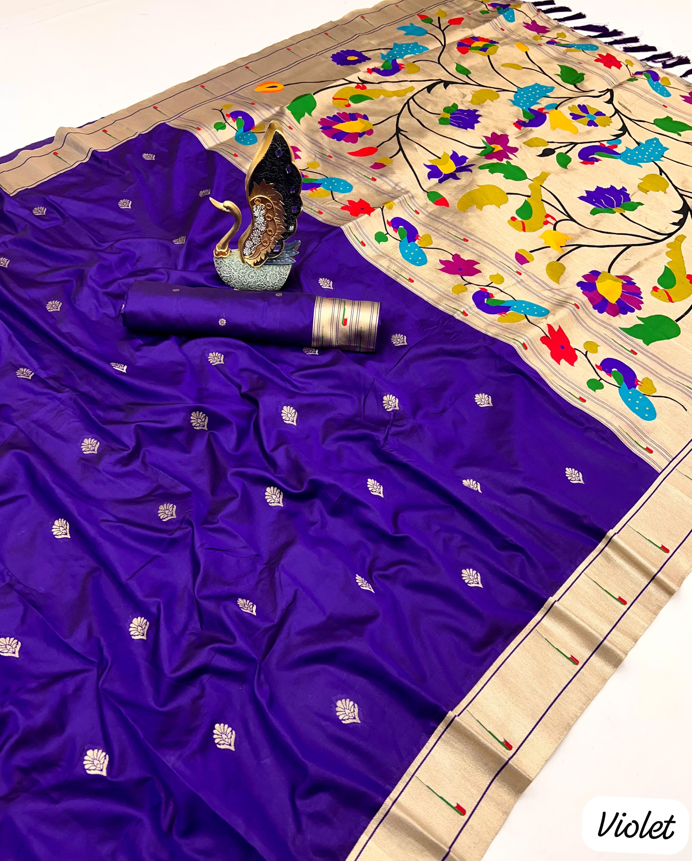 Lekha MN Karma Paithani Vol 2 Paithani Silk Zari And Meenakari Saree Collection