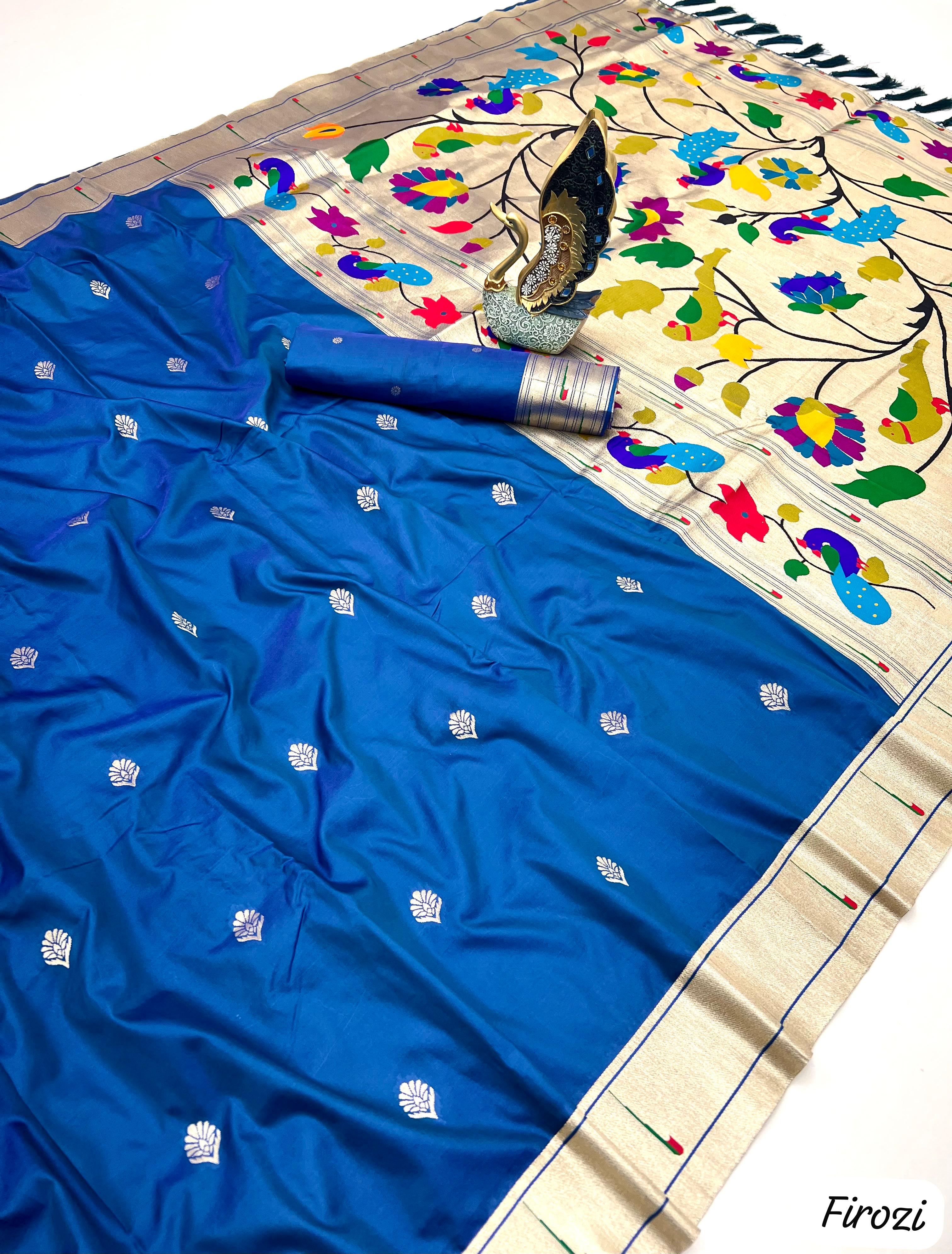 Lekha MN Karma Paithani Vol 2 Paithani Silk Zari And Meenakari Saree Collection