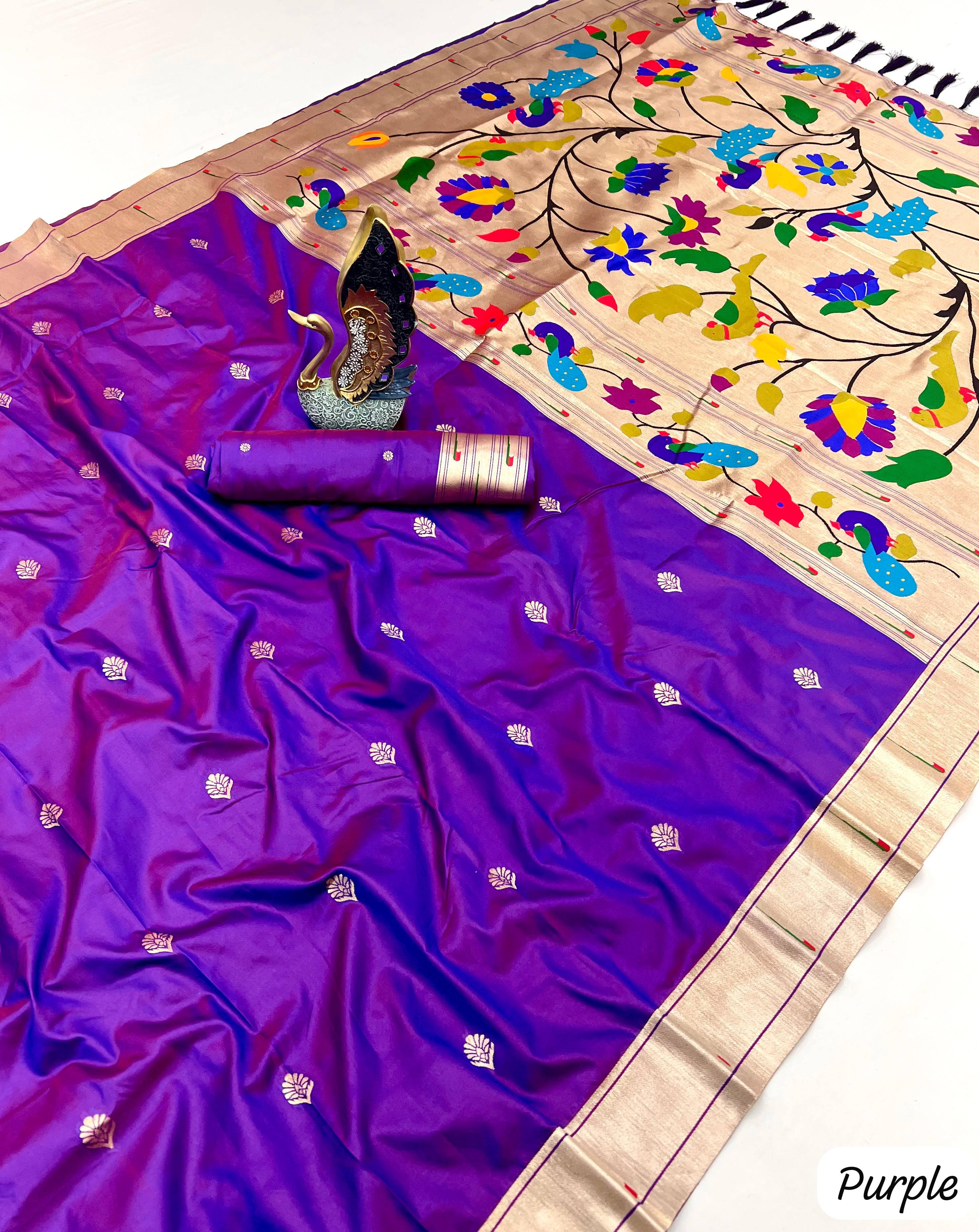 Lekha MN Karma Paithani Vol 2 Paithani Silk Zari And Meenakari Saree Collection