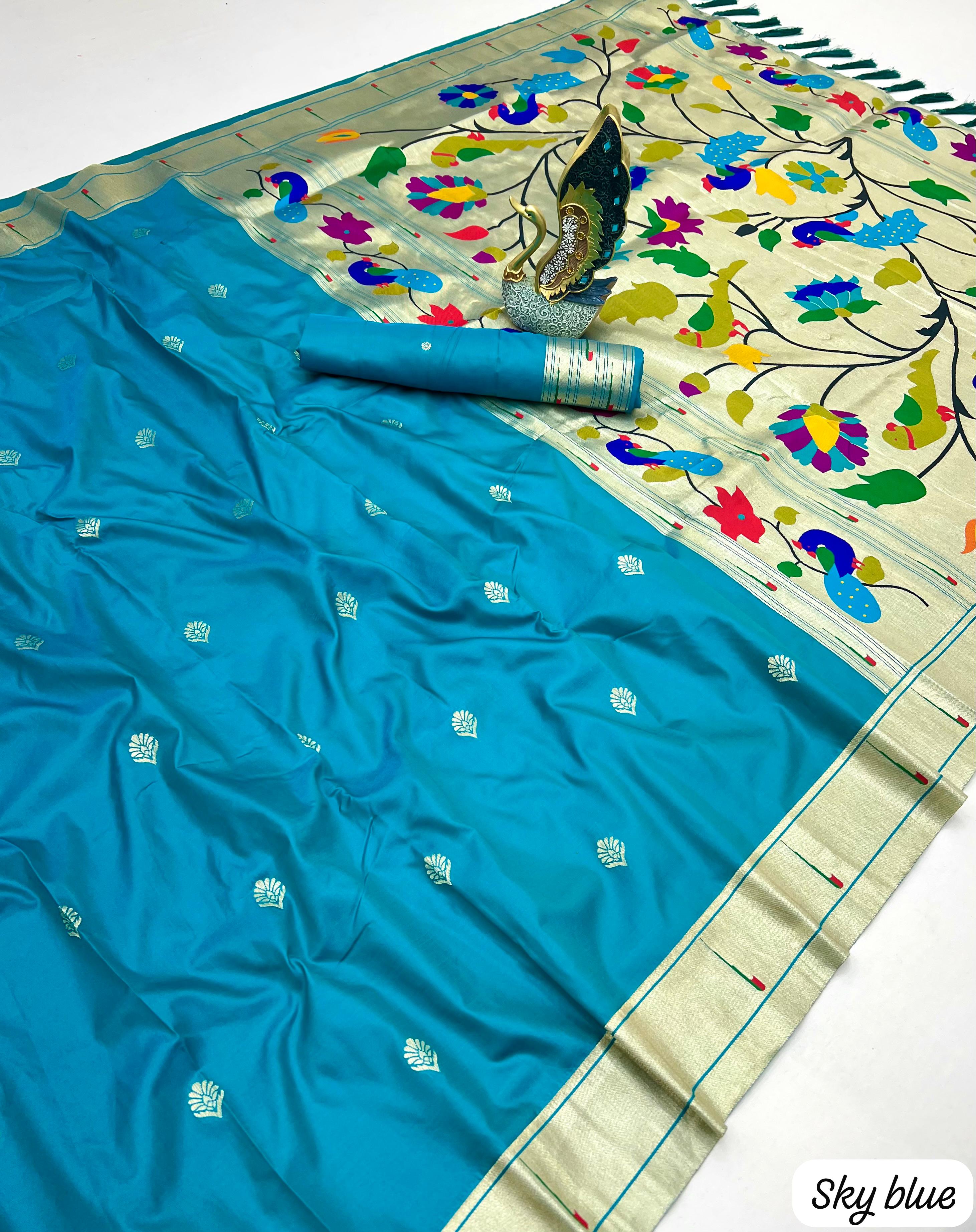 Lekha MN Karma Paithani Vol 2 Paithani Silk Zari And Meenakari Saree Collection
