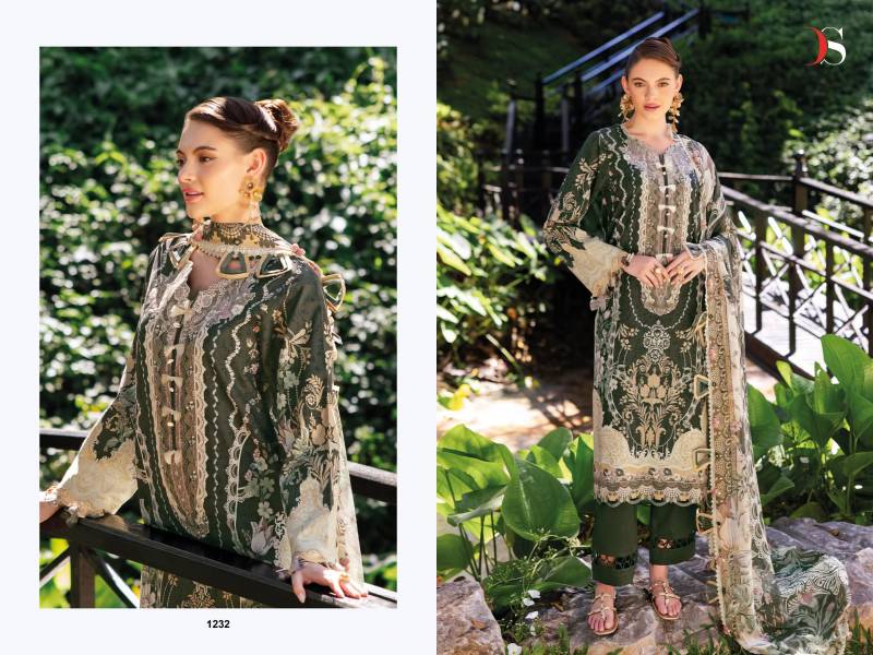 Deepsy Jade Bliss Lawn 25 Cotton Dupatta Pakistani Salwar Suits