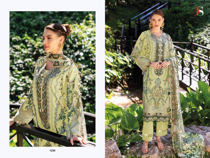 Deepsy Jade Bliss Lawn 25 Cotton Dupatta Pakistani Salwar Suits