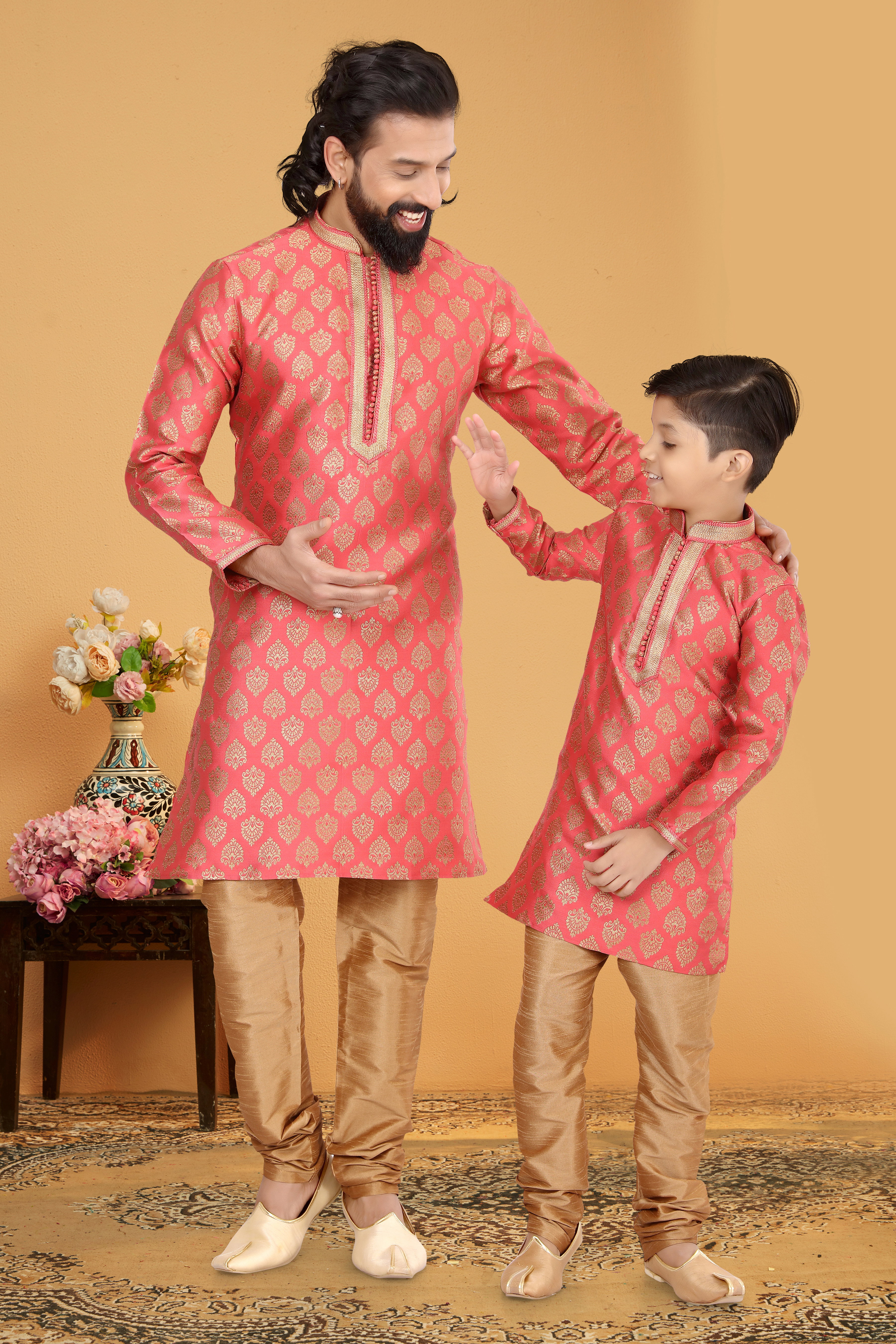 Swarg 1121 To 1127 Series Father Son Combo Kurta Pajama Collection