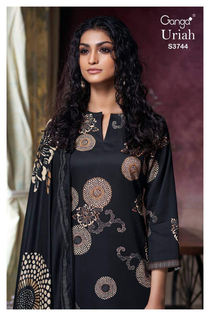 Ganga Uriah Cotton Satin Printed Salwar Kameez