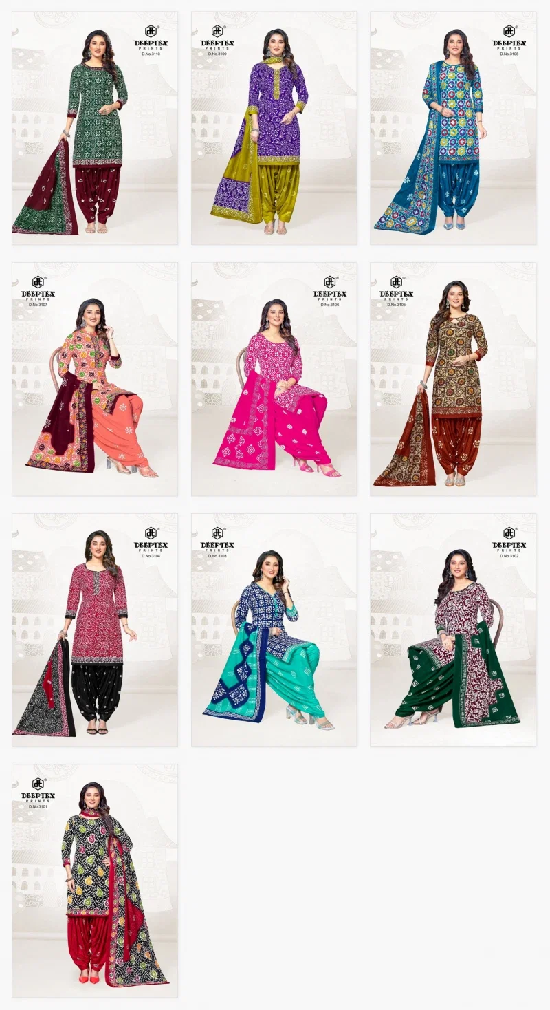 Deeptex Batik Plus Vol 31 Dress Material Collection