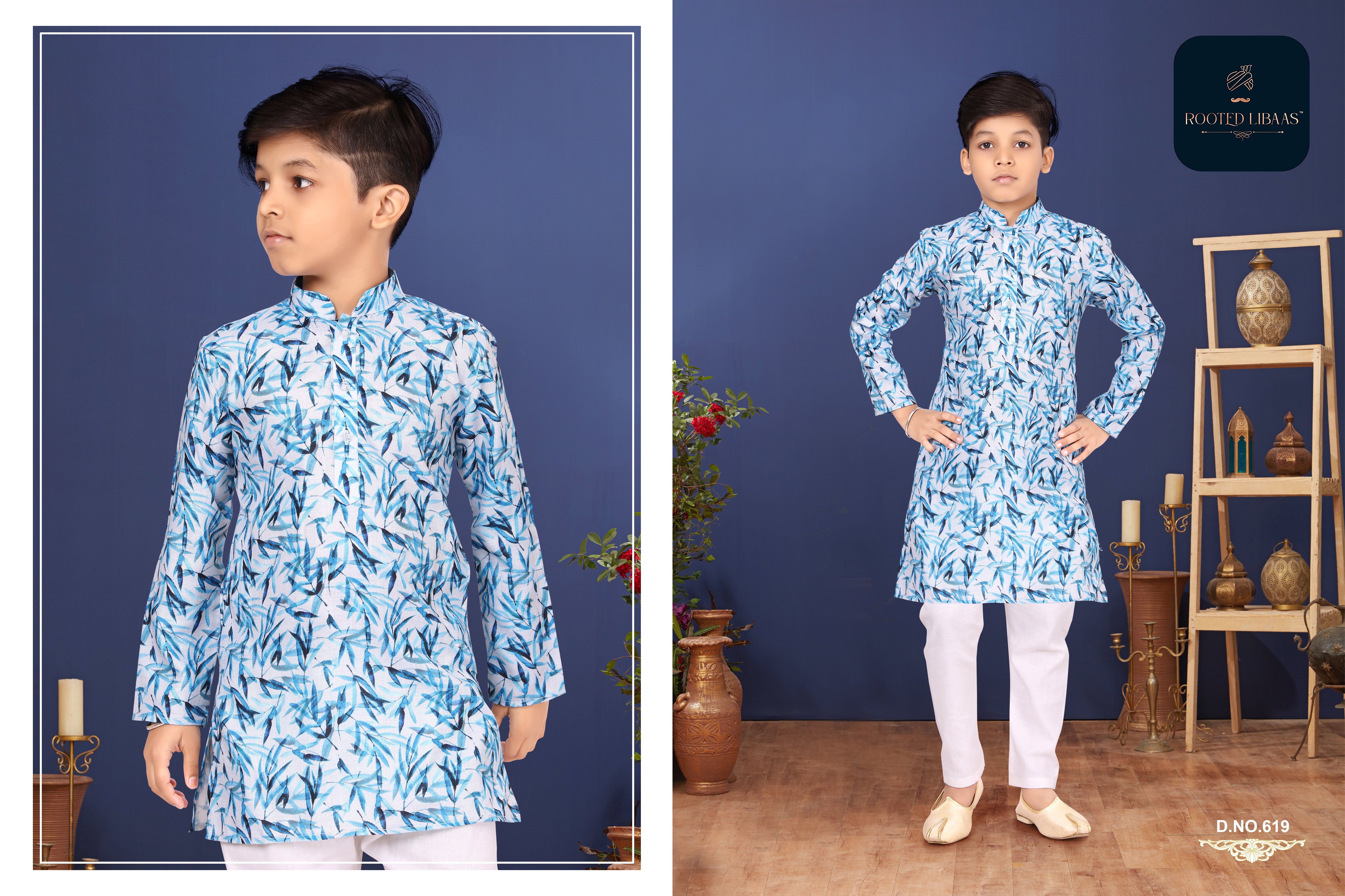 Swarg 609 To 619 Series Cotton Printed Kids Kurta Pajama Collection