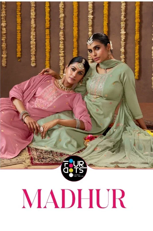 Four Dots Madhur Jam Cotton Fancy Dress Material