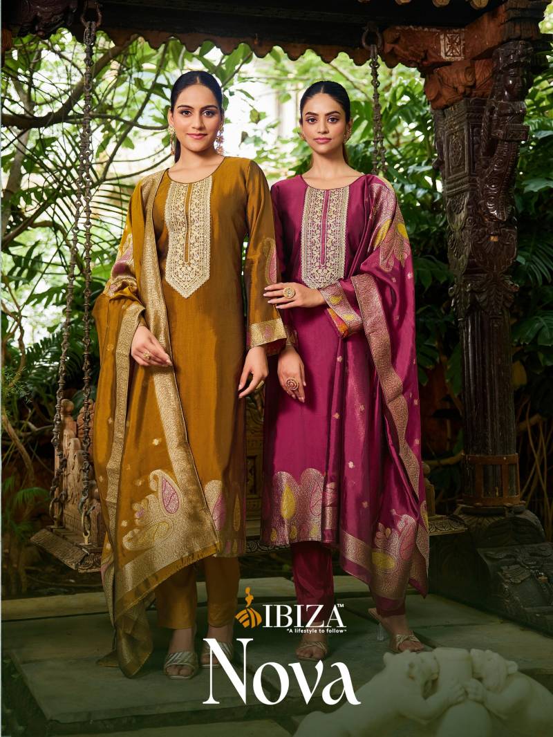 Ibiza Nova Banglory Silk Jacquard Salwar Kameez