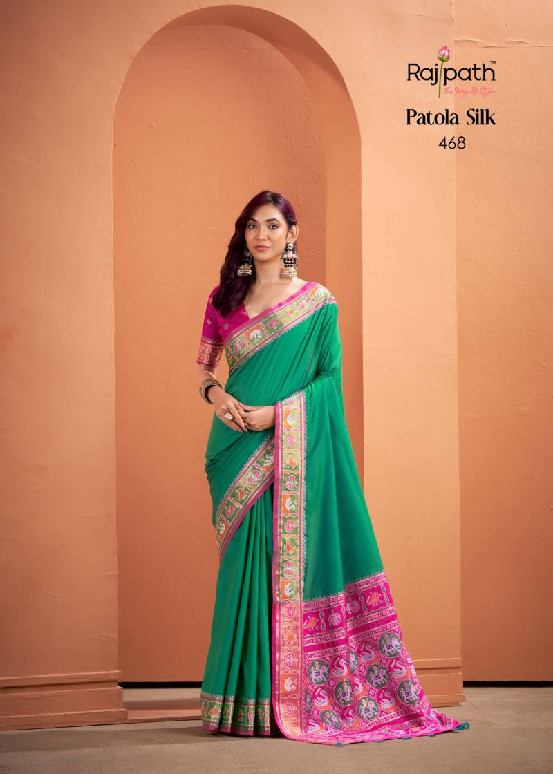 Rajpath Vrundavn Silk Patola Silk Fancy Saree