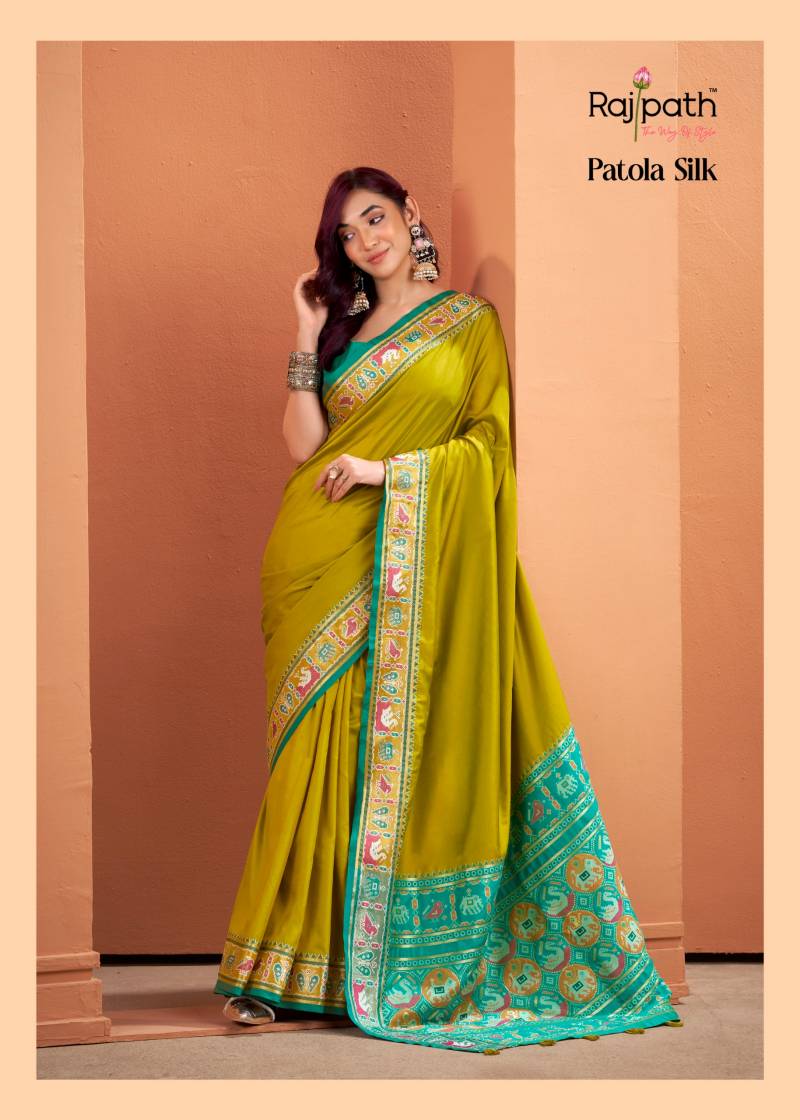 Rajpath Vrundavn Silk Patola Silk Fancy Saree