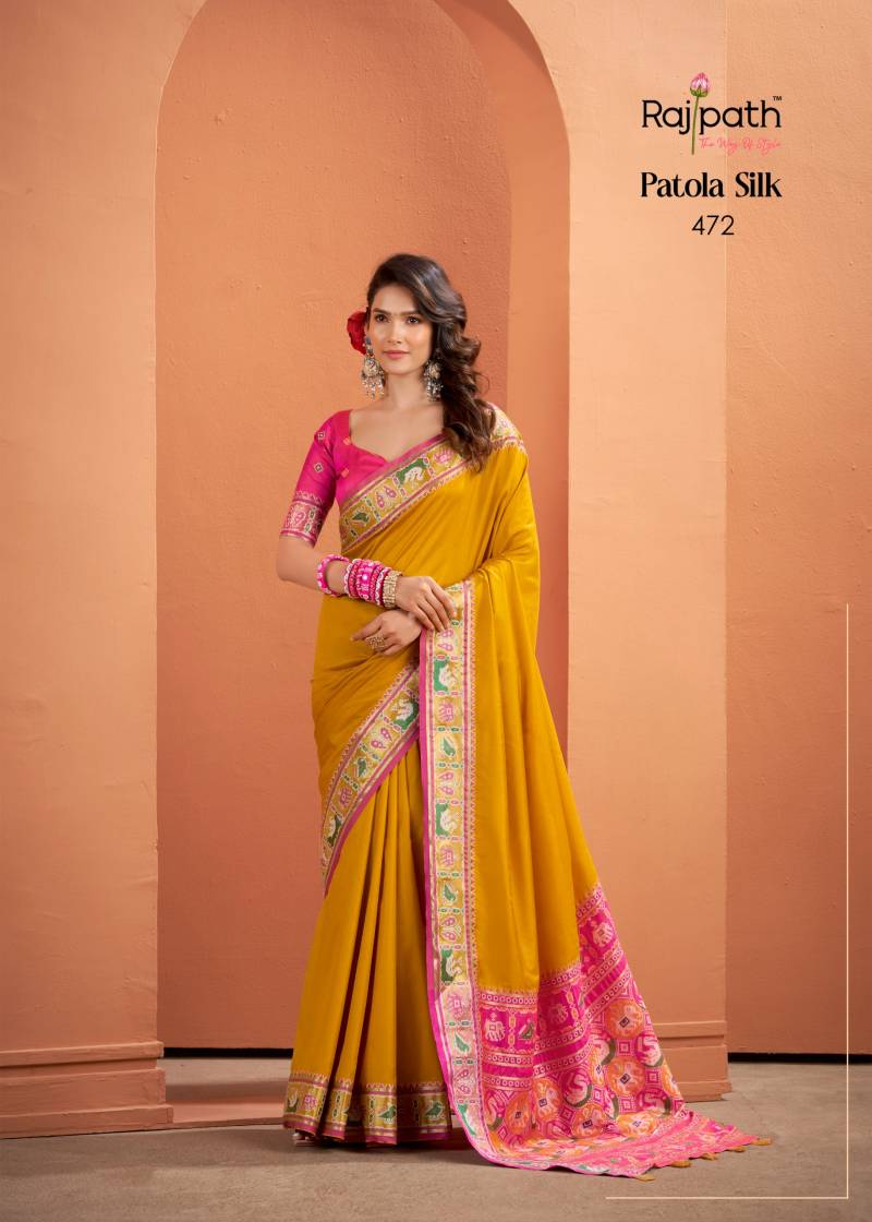 Rajpath Vrundavn Silk Patola Silk Fancy Saree