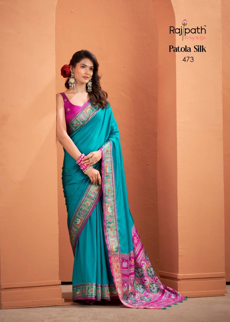 Rajpath Vrundavn Silk Patola Silk Fancy Saree