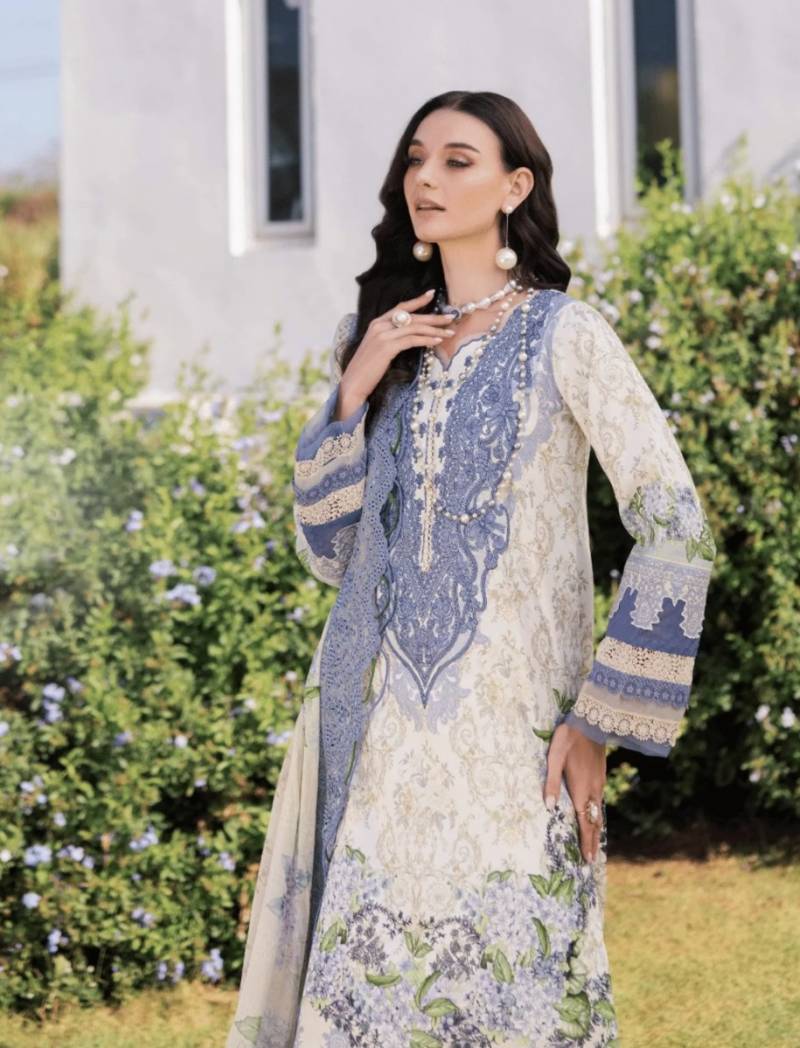 Shraddha Needle Wonder Embroidery Chiffon Dupatta Pakistani Suit