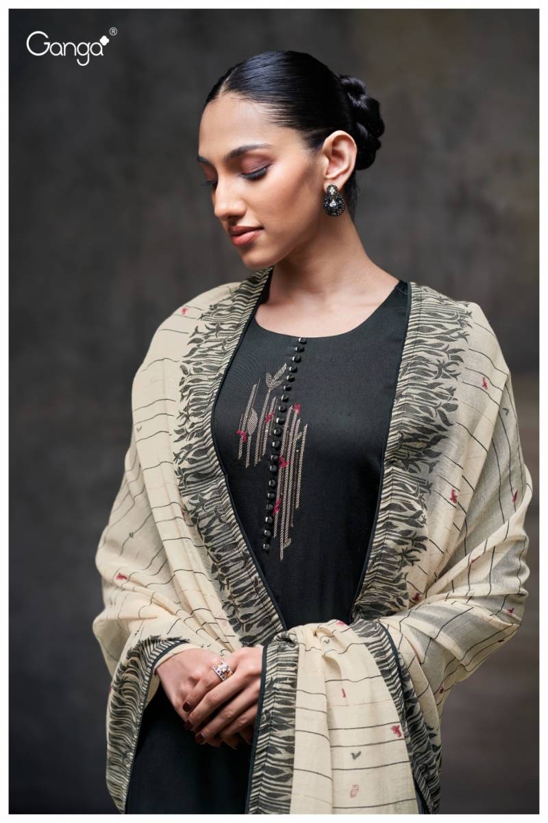Ganga Meher Cotton Satin Solid Salwar Kameez