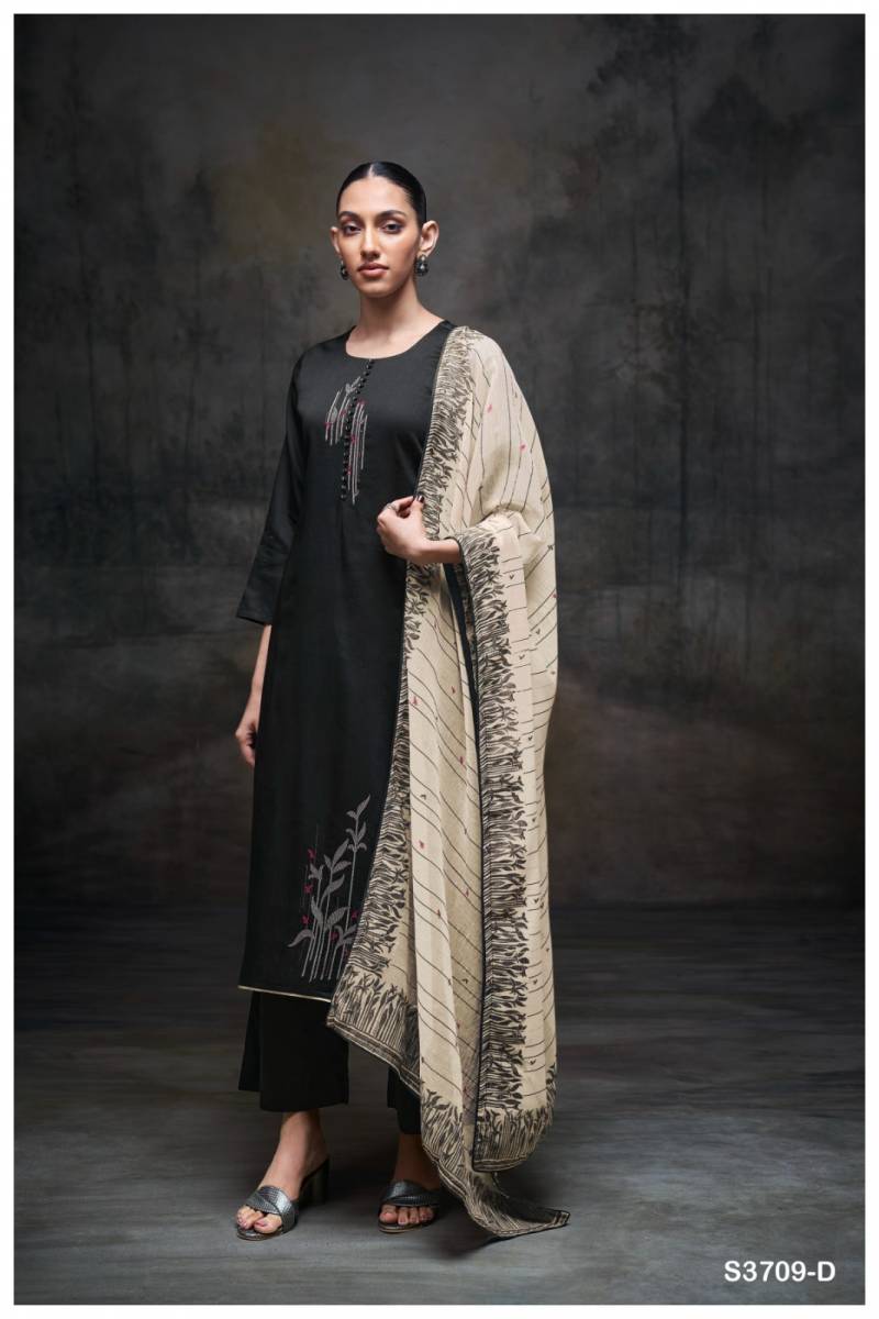 Ganga Meher Cotton Satin Solid Salwar Kameez