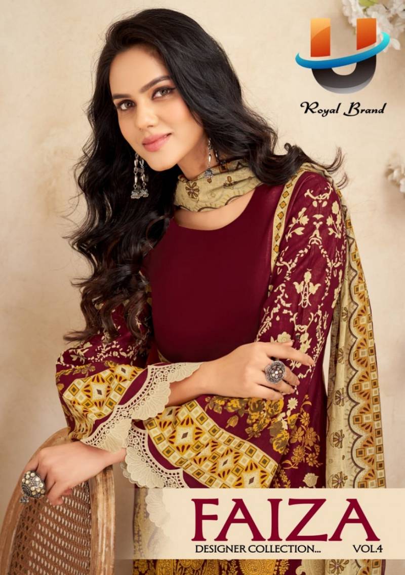 Royal Faiza Vol 4 Karachi Cotton Printed Dress Material Collection