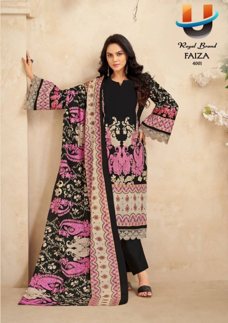 Royal Faiza Vol 4 Karachi Cotton Printed Dress Material Collection