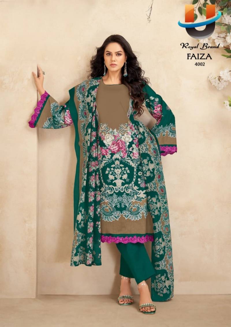 Royal Faiza Vol 4 Karachi Cotton Printed Dress Material Collection