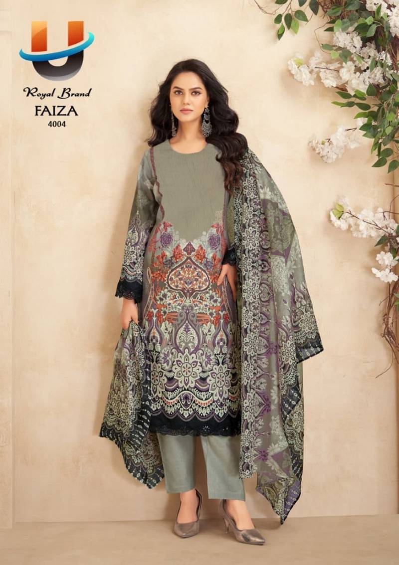 Royal Faiza Vol 4 Karachi Cotton Printed Dress Material Collection